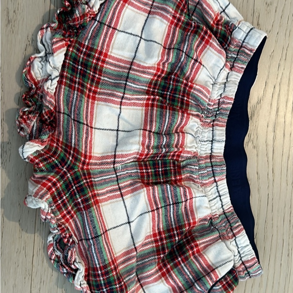 Aerie Flannel Ruffle Boxer Shorts